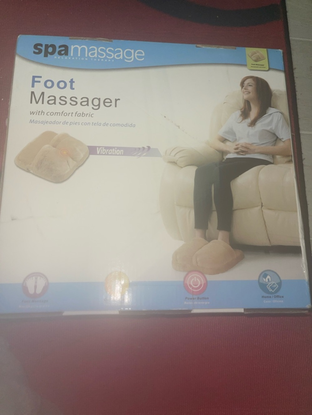SpaMassage Foot Massager in Beige